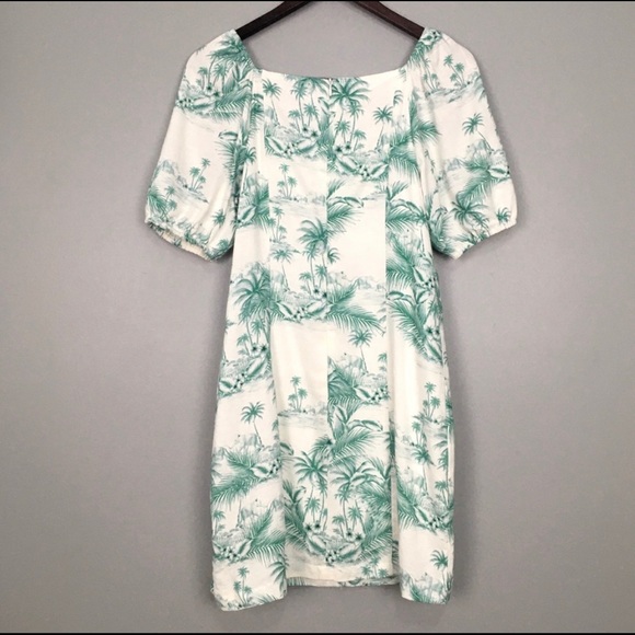 Paper Heart Camilla Linen Dress Tropical Print - Picture 6 of 7